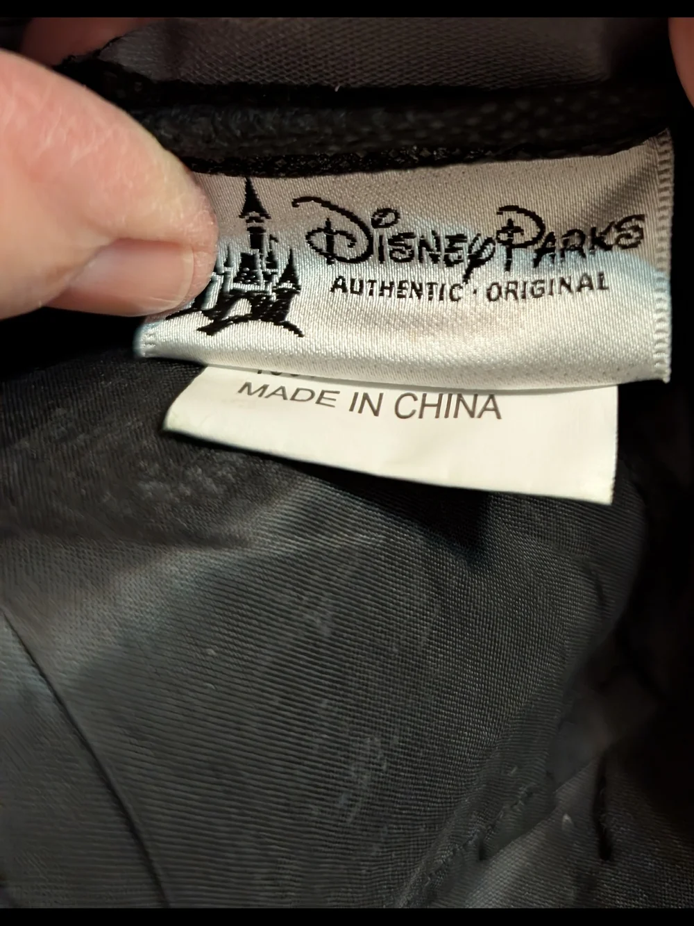 Disney Parks Black and White Logo Luggage Tag Insert